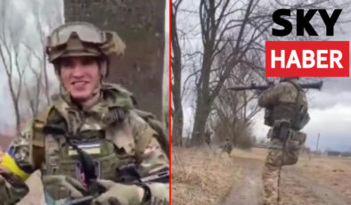Ukraynalı askerler Rus tankını bazukalarla etkisiz hale getirdi